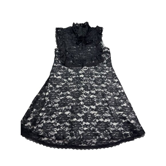 Shein X Frida Kahlo Lace A-Line Mini Dress S Butterfly Floral Bird Print New - Picture 1 of 11